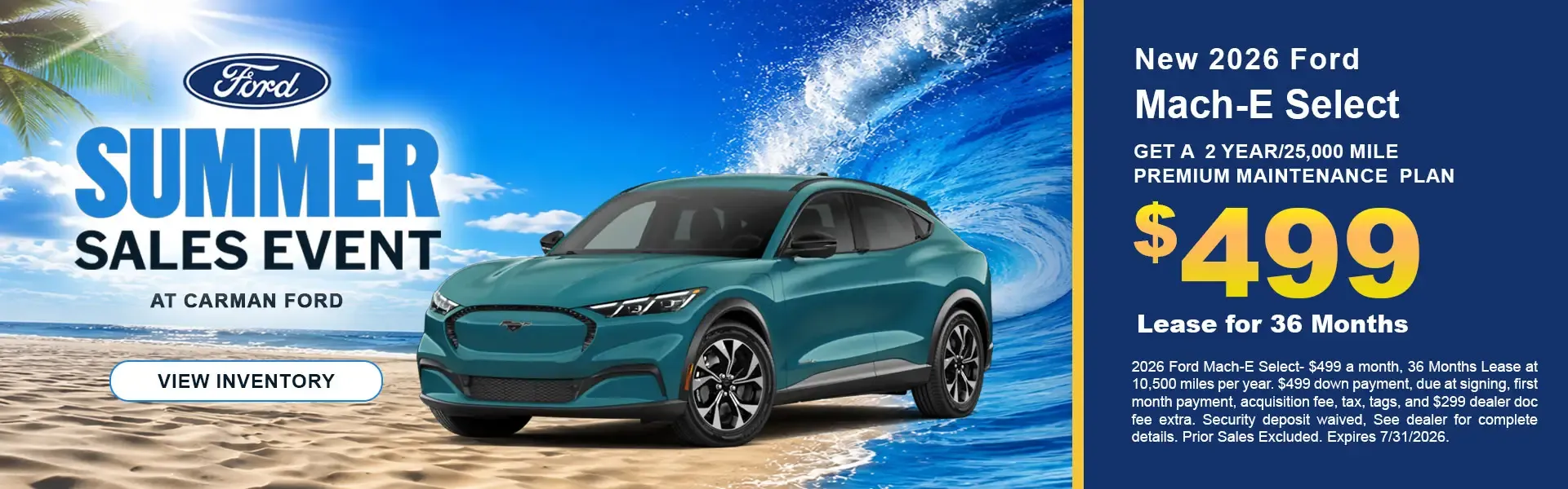 New 2026 Ford Mach-E Special